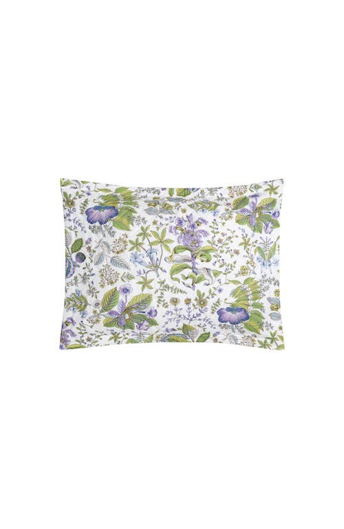 Matouk Pomegranate Quilted Linen Pillow Sham in Lilac at Nordstrom