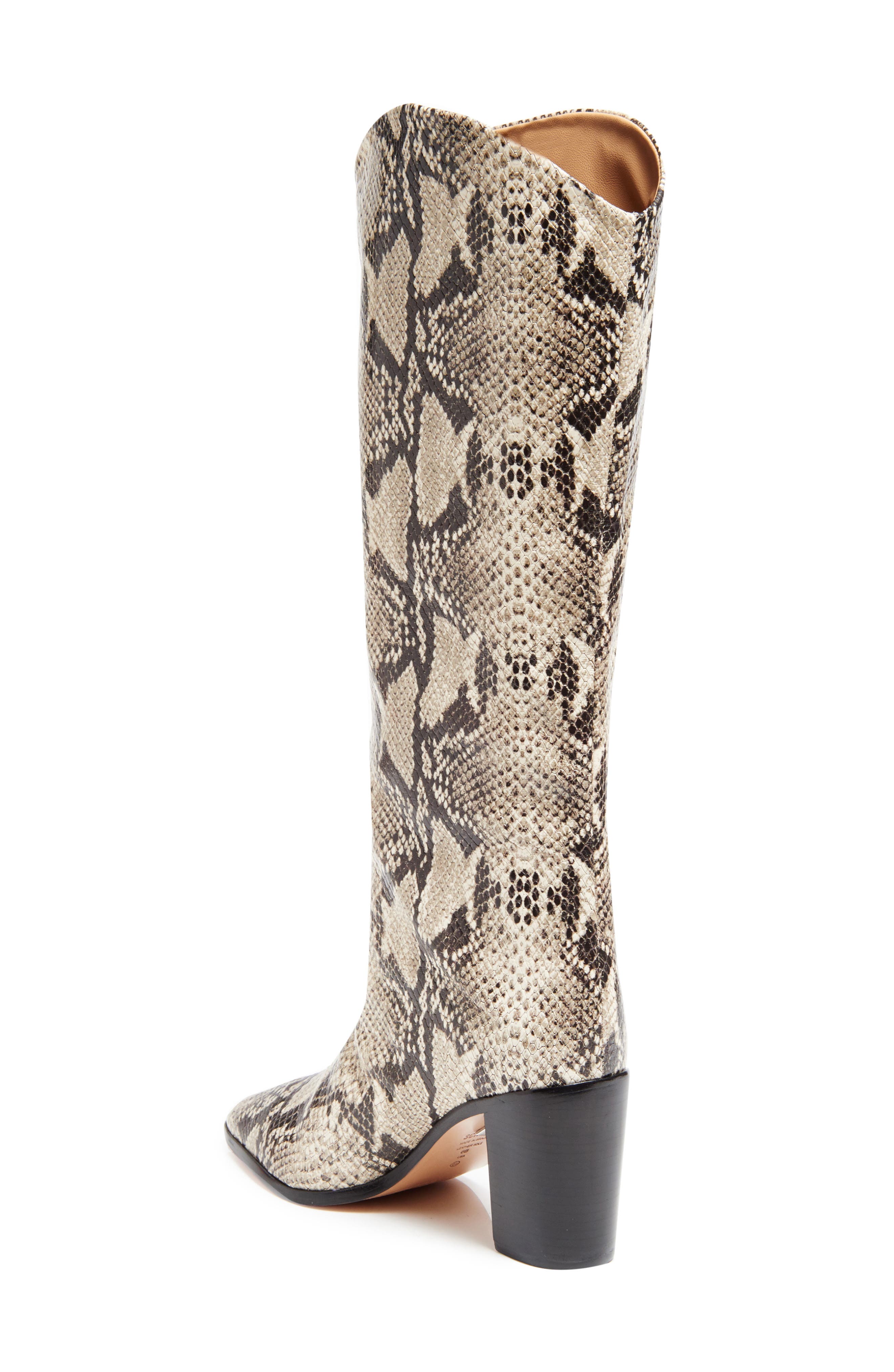 analeah knee high western boot schutz