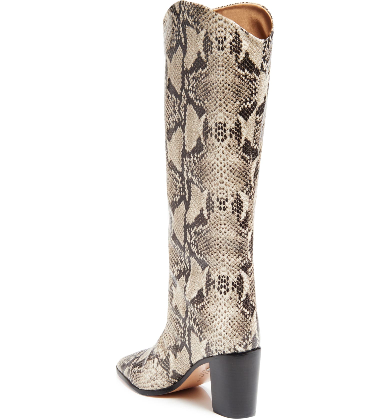Schutz Maryana Pointed Toe Block Heel Knee High Boot (Women) | Nordstrom