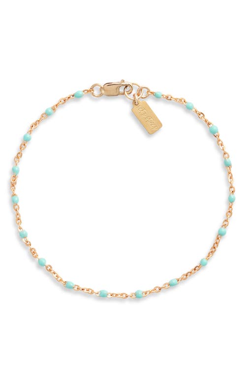 Set & Stones Kaz Bead Station Bracelet In Gold/ Turquoise