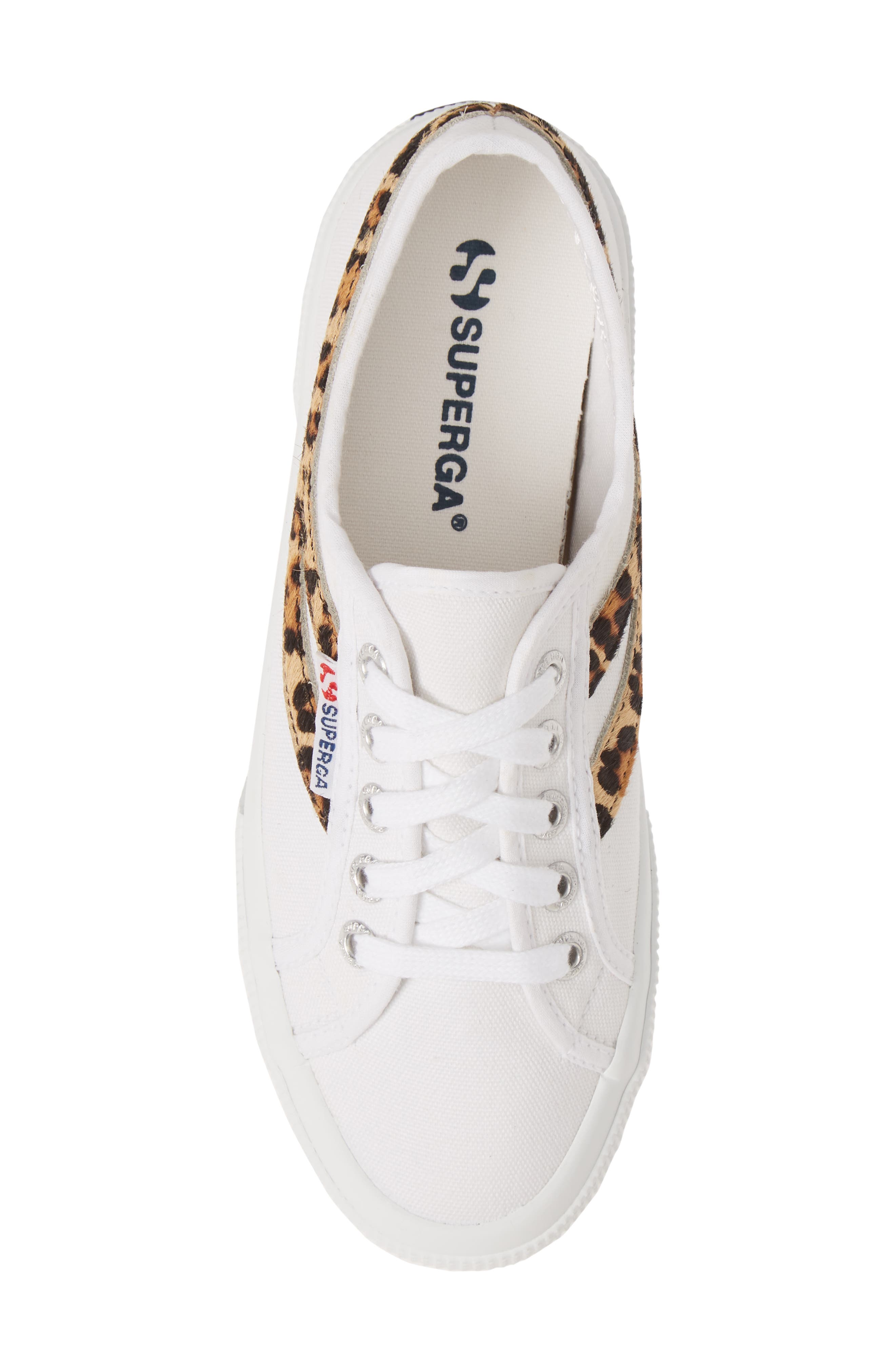 superga leopard haircalf slip on sneakers