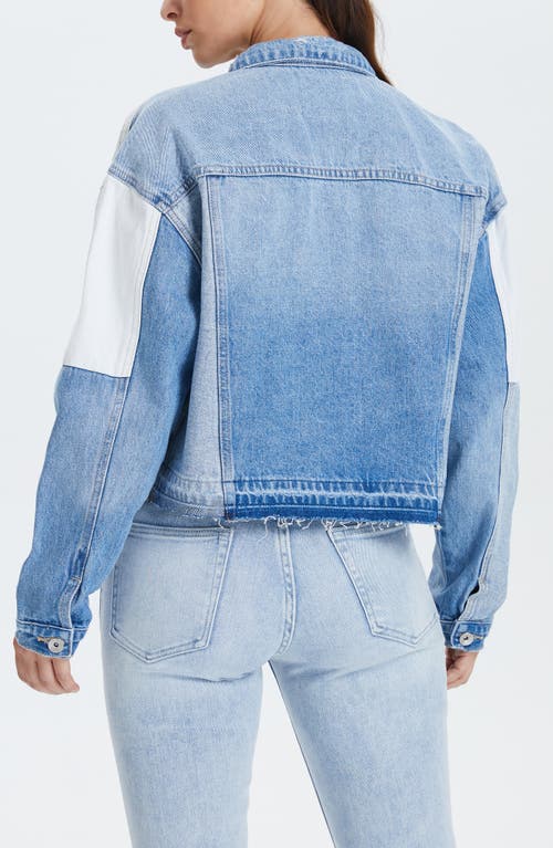 Shop Bayeas Patchwork Denim Jacket In Polychrome