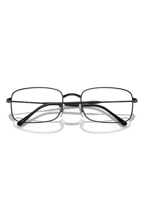Ray Ban Ray-ban 54mm Irregular Optical Glasses In Black