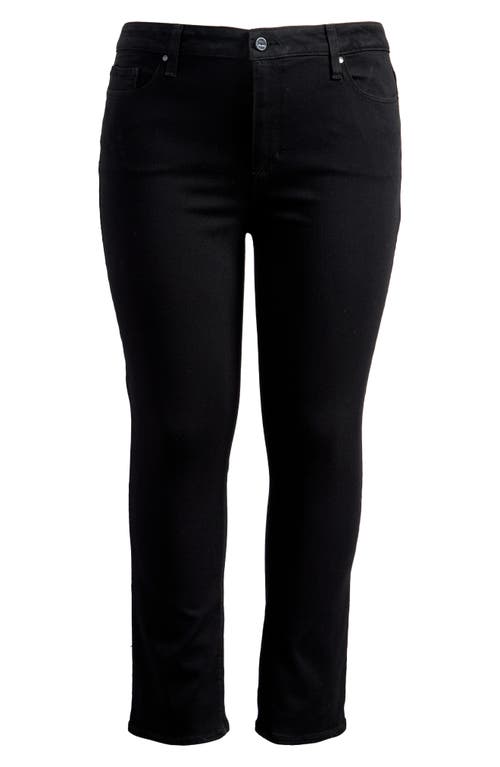 Paige Cindy High Waist Ankle Straight Leg Jeans In Black Shadow