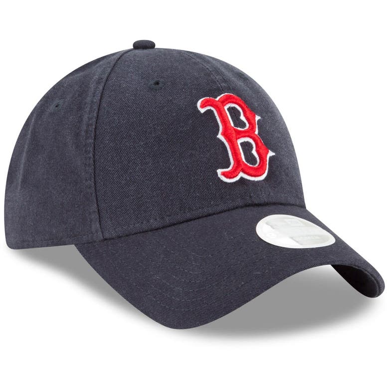 Shop New Era Navy Boston Red Sox Team Logo Core Classic 9twenty Adjustable Hat