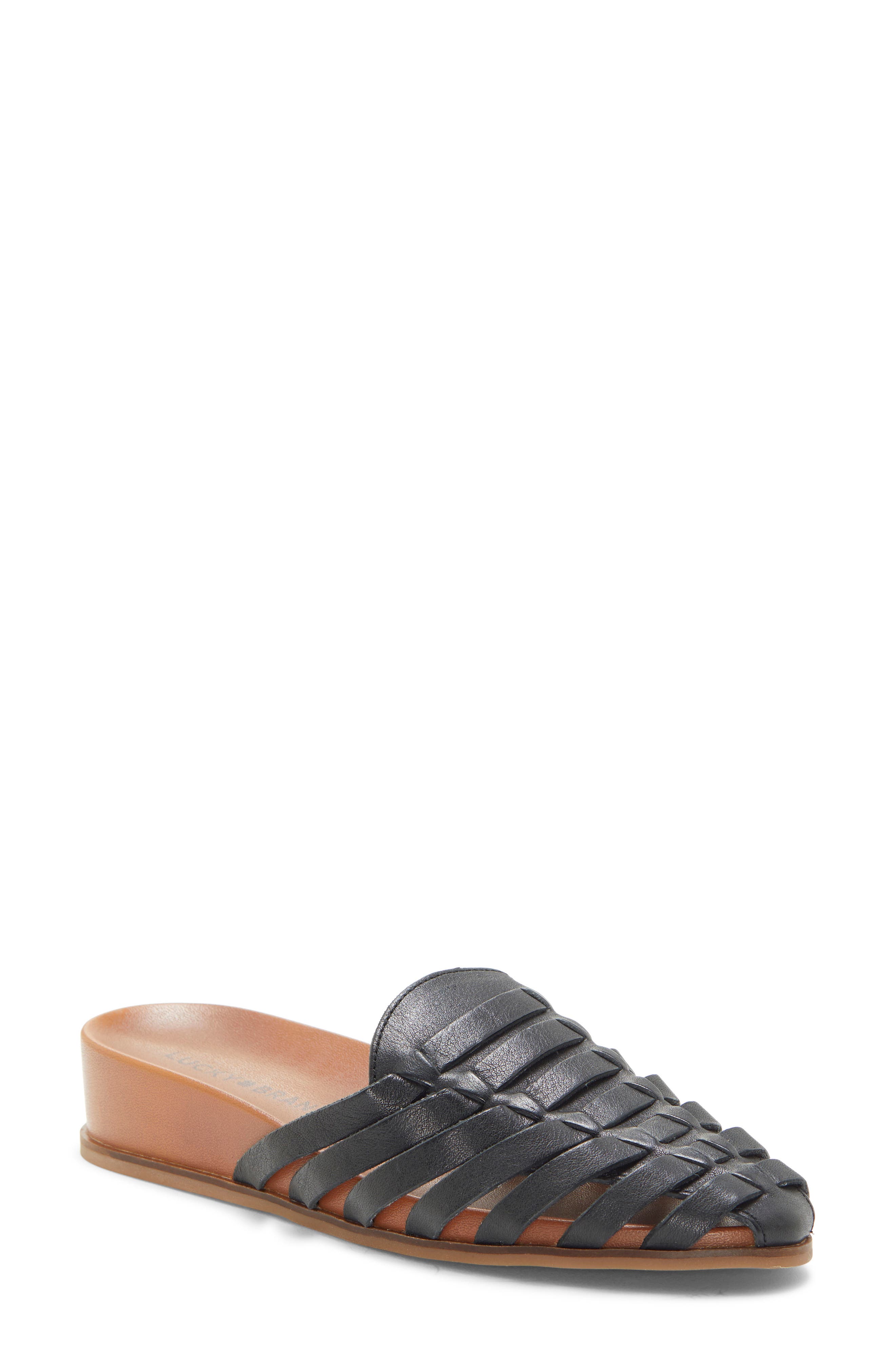lucky brand leather mules