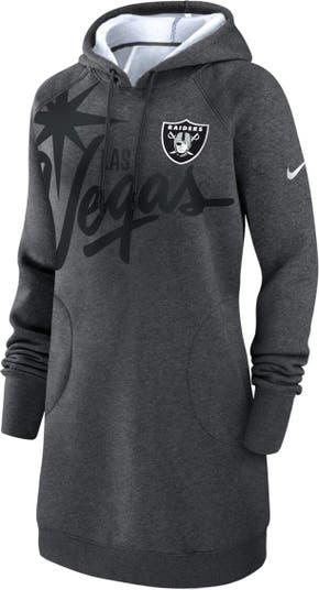 Nike hoodie dress discount grey