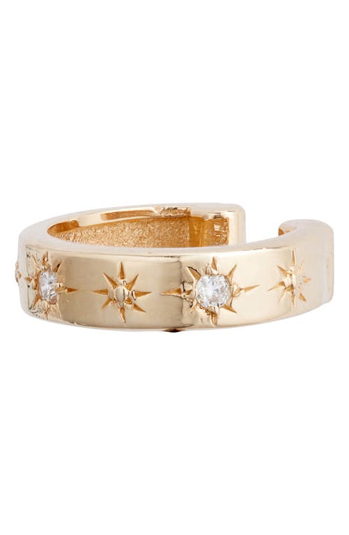 Anzie Single Mel Soldera Celestial Ear Cuff | Diamonds/yellow Gold In Gold/diamond