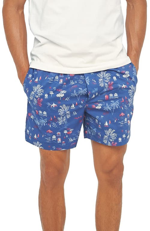 Ben St. Tropez Pajama Shorts in Blue