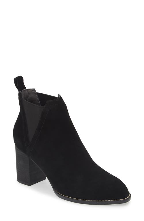 Chocolat Blu Axa Chelsea Boot In Black Suede