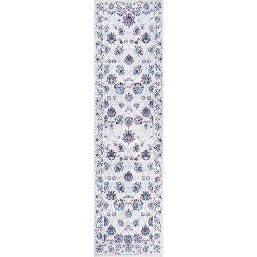 Jonathan Y Modern Persian Vintage Moroccan Traditional Area Rug In Ivory/blue/red