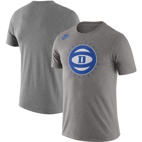 Men's Nike Heathered Gray Duke Blue Devils Basketball Phys Ed Team T-Shirt