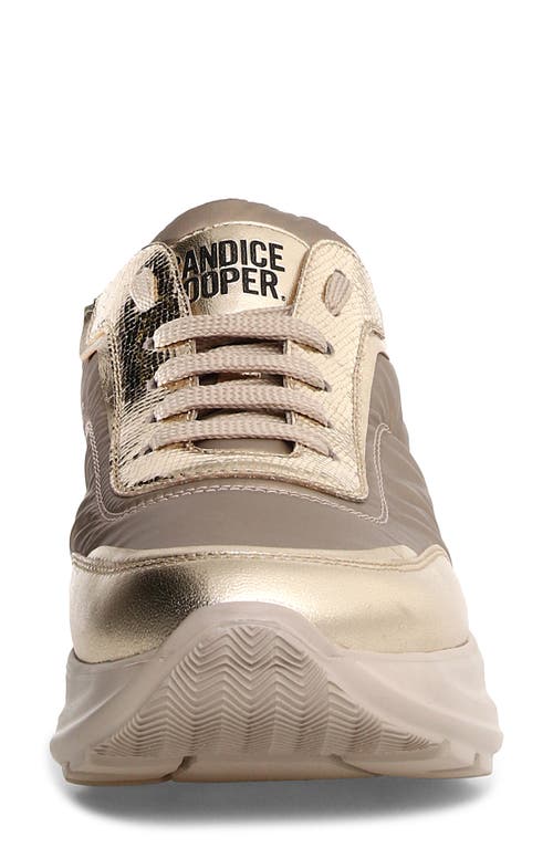 Candice Cooper Spark Platform Sneaker In Platinum