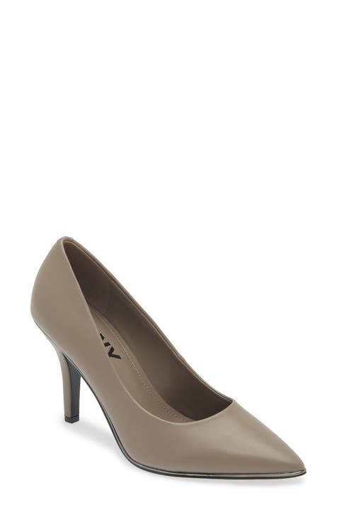 Grey pumps heels best sale