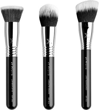 Sigma Beauty All About Face Makeup Brush Trio Set $76 Value | Nordstrom