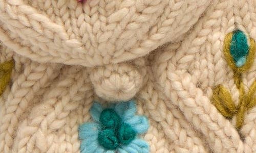 French Knot Tilly Hand Knit Convertible Mitten In Natural