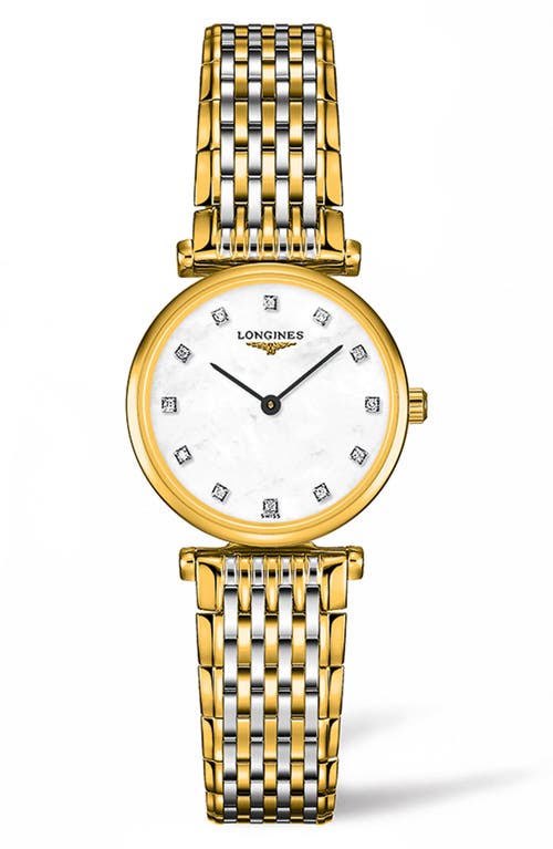 Longines La Grande Classique De  Diamond Bracelet Watch, 24mm In Gold