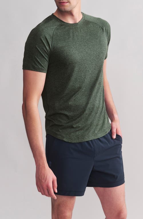 Shop Rhone Atmosphere Performance T-shirt In Jungle Green Heather