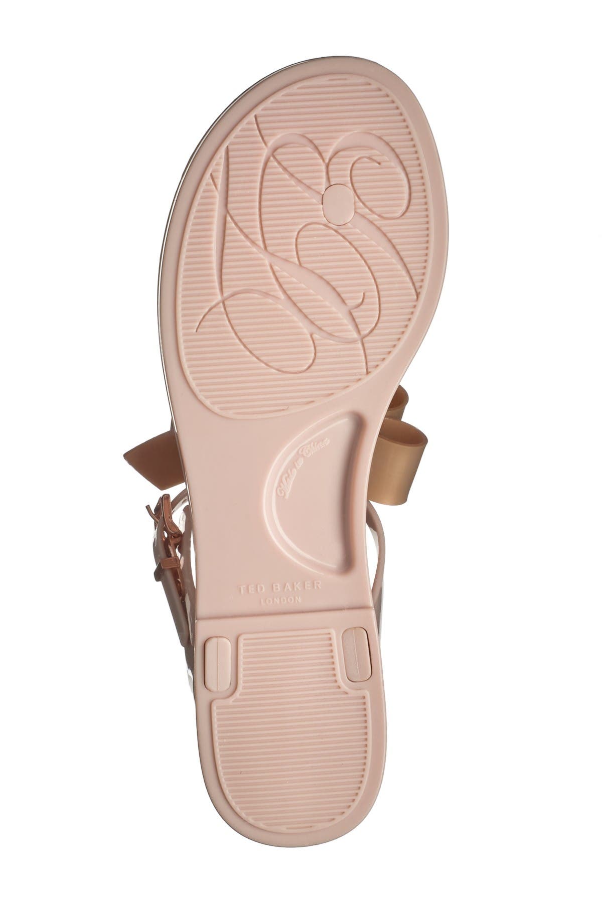teiya bow detail jelly sandals