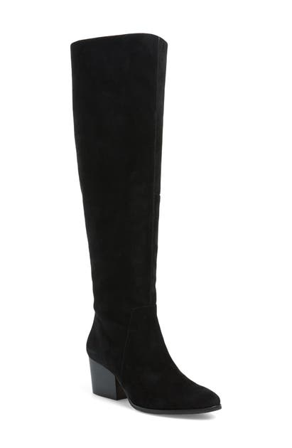 Vince Camuto Nestel Knee High Boot In Black Suede | ModeSens