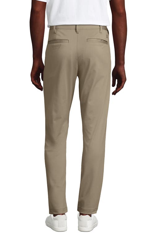 Shop Lands' End Traditional Fit Flex Performance Golf Pants In Khaki