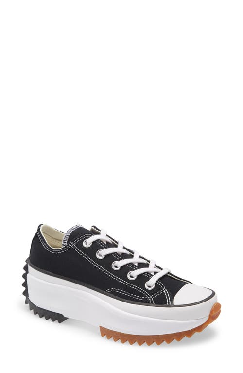 Converse Chuck Taylor® All Star® Run Star Hike Low Top Platform Sneaker in Black/White/Gum