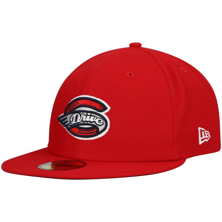 New Era Red Greenville Drive Authentic Collection Team Home 59fifty ...