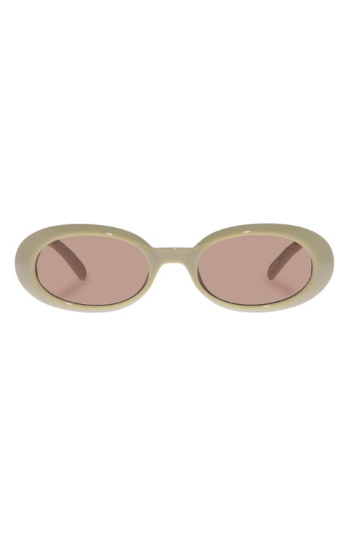 Work It 53mm Oval Sunglasses in Biscotti