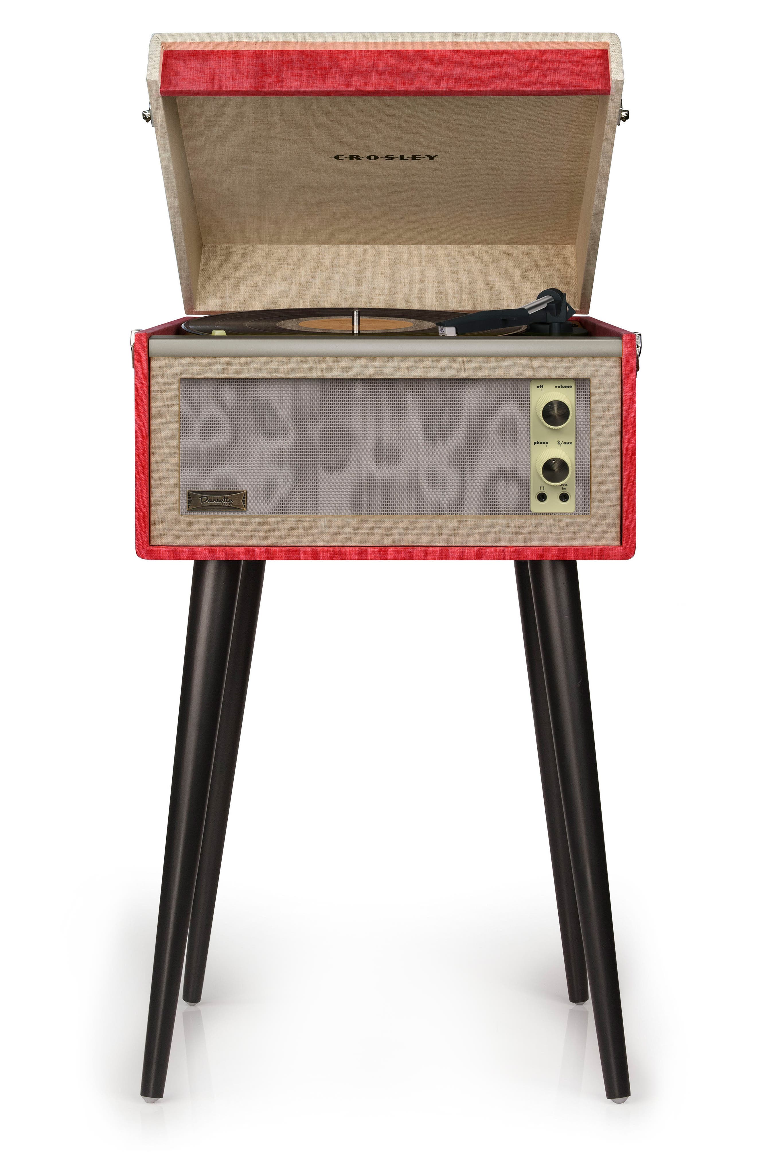 UPC 710244219525 product image for Crosley Radio Dansette Bermuda Bluetooth Turntable, Size One Size - Red | upcitemdb.com