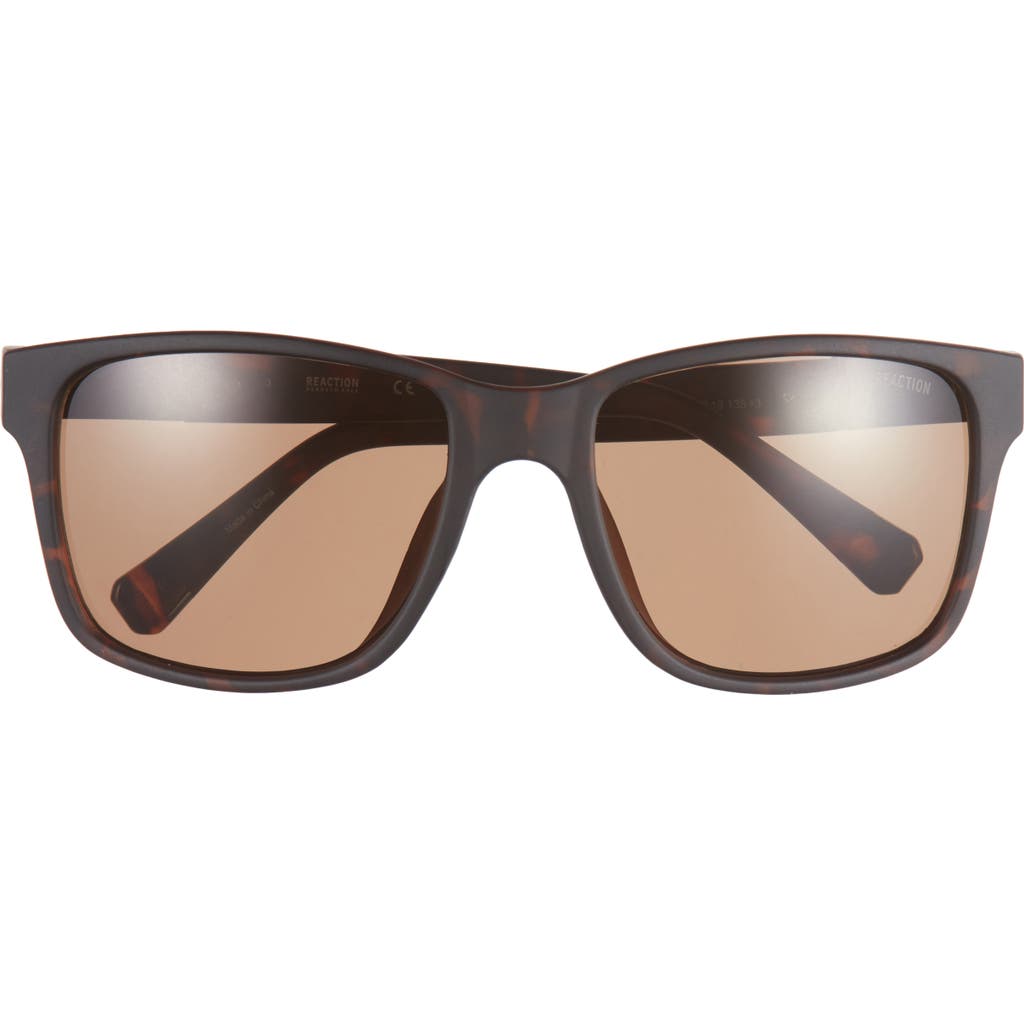 Shop Kenneth Cole 57mm Square Sunglasses In Dark Havana/brown