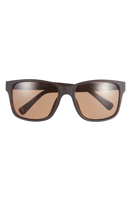 Kenneth Cole 57mm Square Sunglasses In Dark Havana / Brown