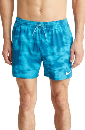 Shop Nike 5-inch Volley Swim Shorts In Blue Lightning