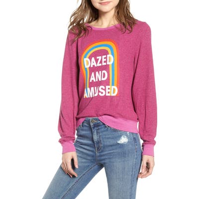 Wildfox Baggy Beach Jumper - Dazed And Amused Pullover, Pink