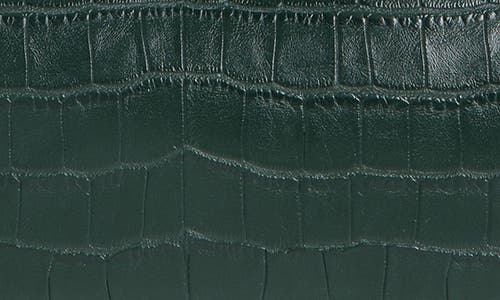 Jw Pei Eva Croc Embossed Faux Leather Convertible Shoulder Bag In Dark Green Croc