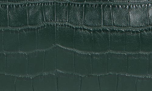 Shop Jw Pei Eva Croc Embossed Faux Leather Convertible Shoulder Bag In Dark Green Croc