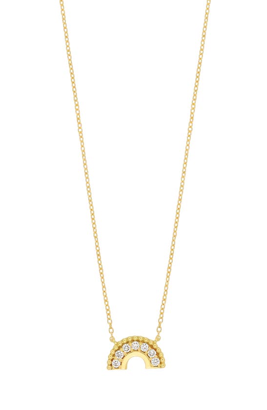 Shop Bony Levy Diamond Rainbow Necklace In 18k Yellow Gold