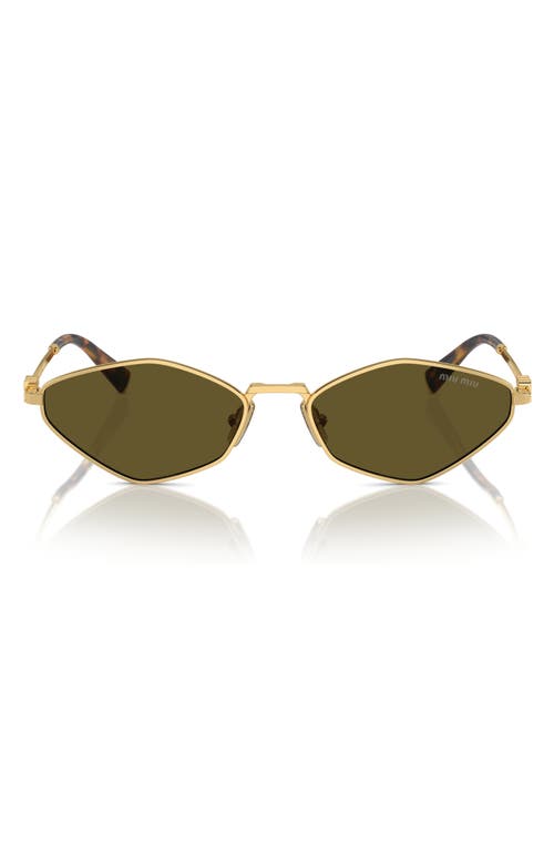 Miu Miu Women's Miu Mu 56zs 5ak09z Sunglasses In Gold