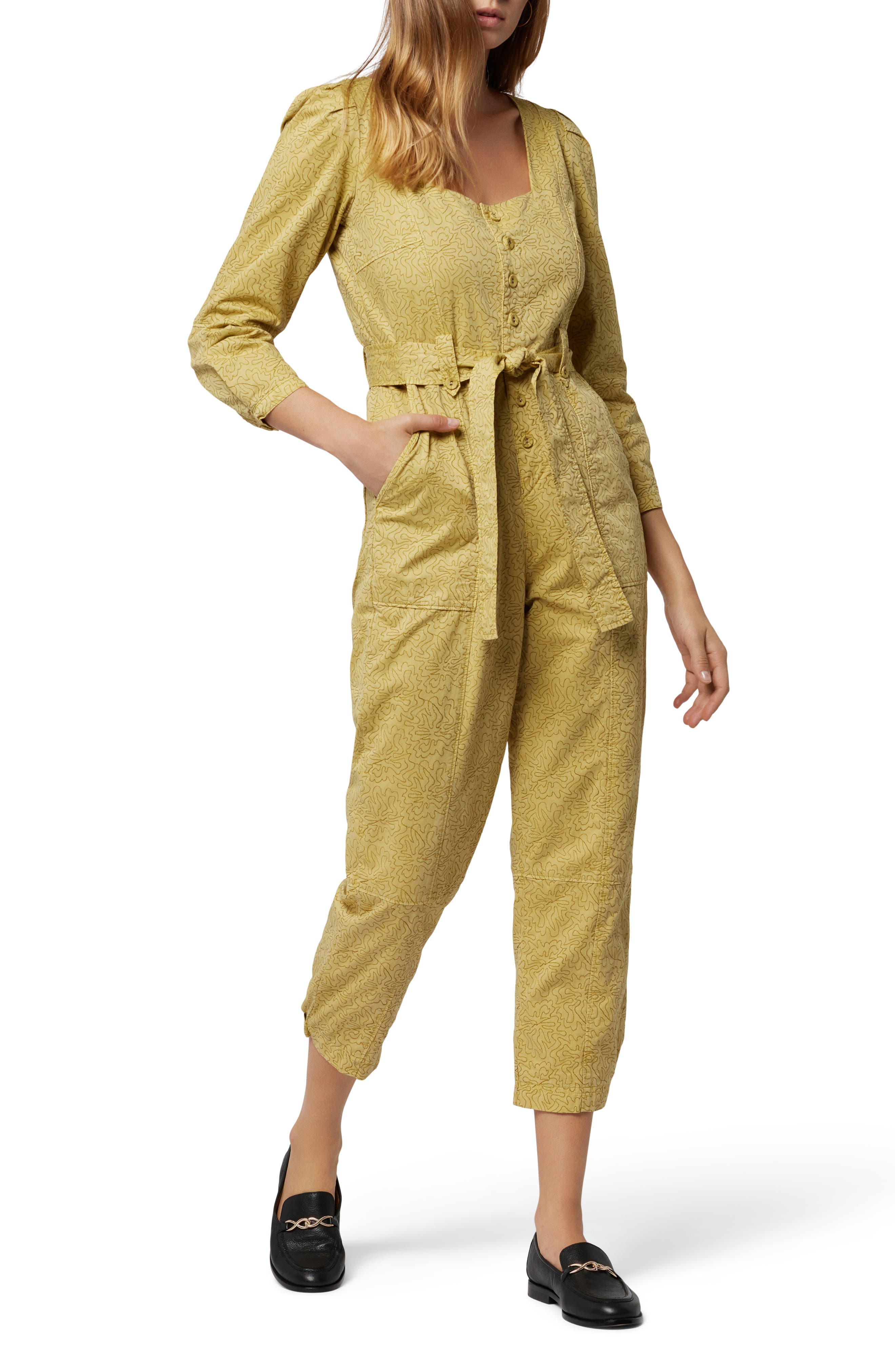 nordstrom yellow jumpsuit