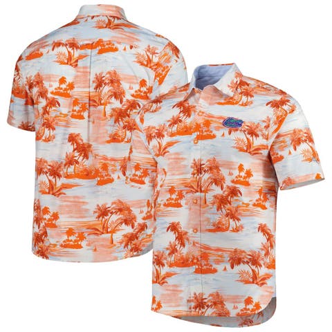 San Francisco Giants Tommy Bahama Sport Tiki Luau Button-Up Shirt - Orange