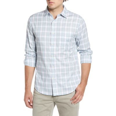 Faherty Ventura Regular Fit Plaid Sport Shirt, Blue