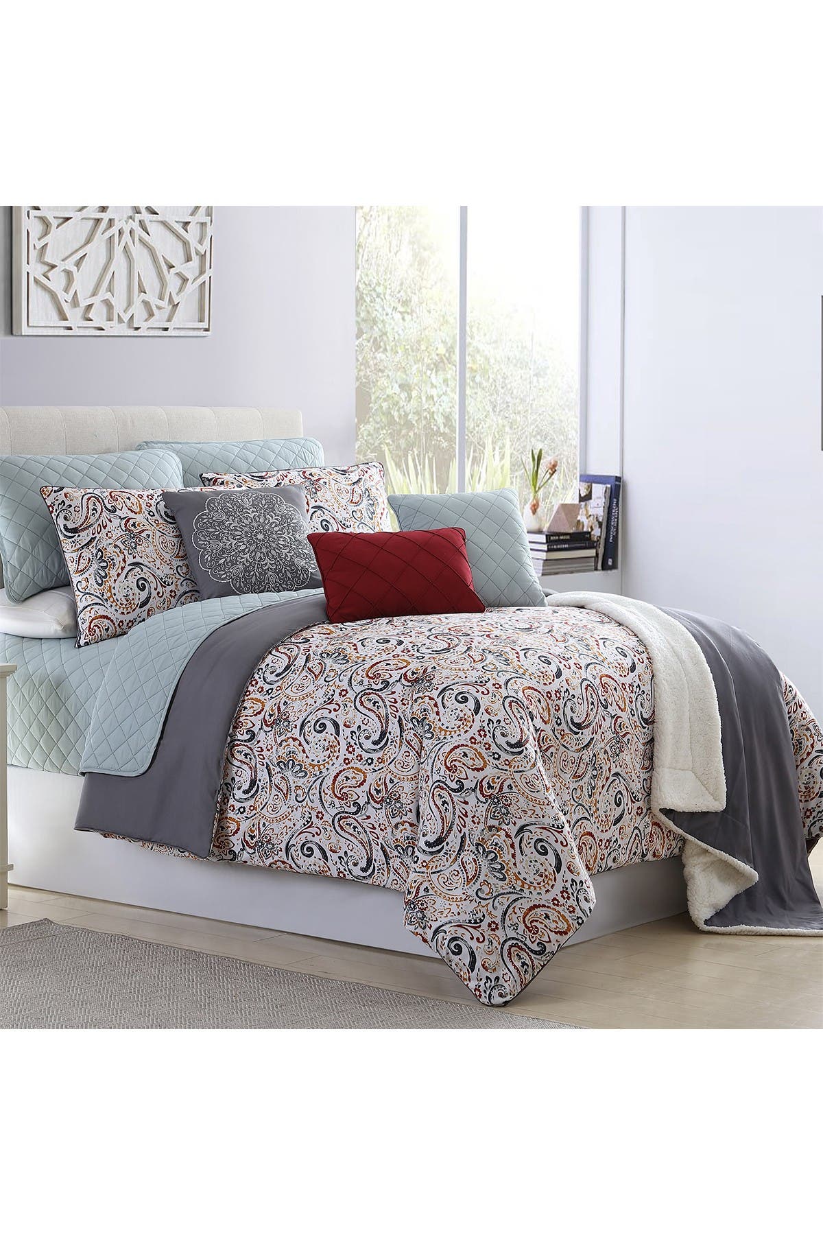 Modern Threads Queen Comforter Set Mauve Nordstrom Rack