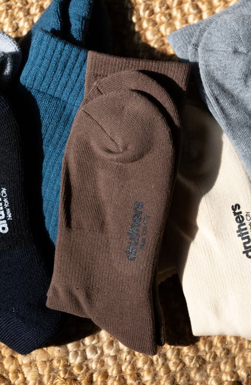 DRUTHERS NYC DRUTHERS NYC ORGANIC COTTON EVERYDAY CREW SOCK 