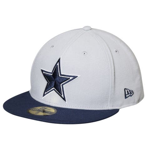 Dallas Cowboys New Era 2022 Sideline Cuffed Pom Knit Hat - Navy/Gray