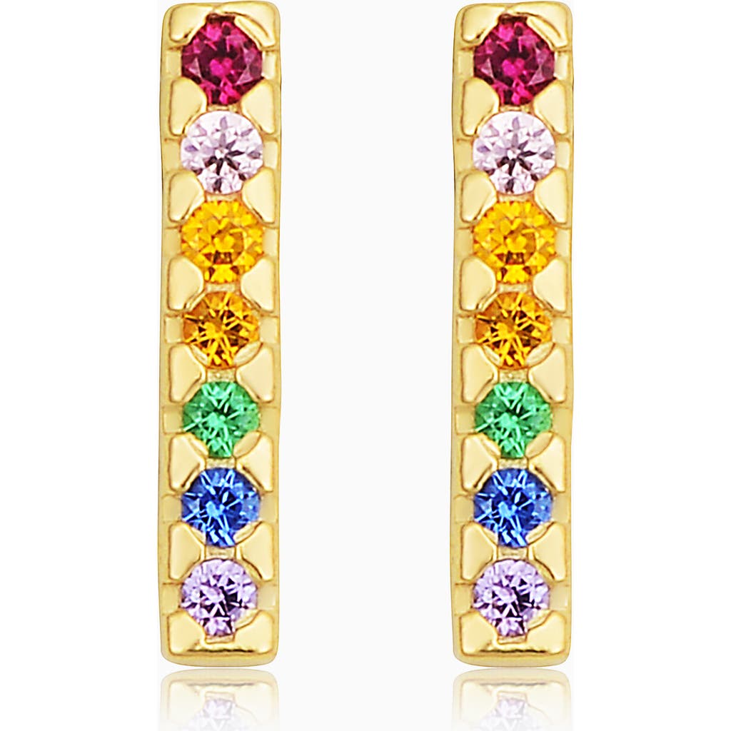Oradina Life Of The Party Studs In Yellow Gold
