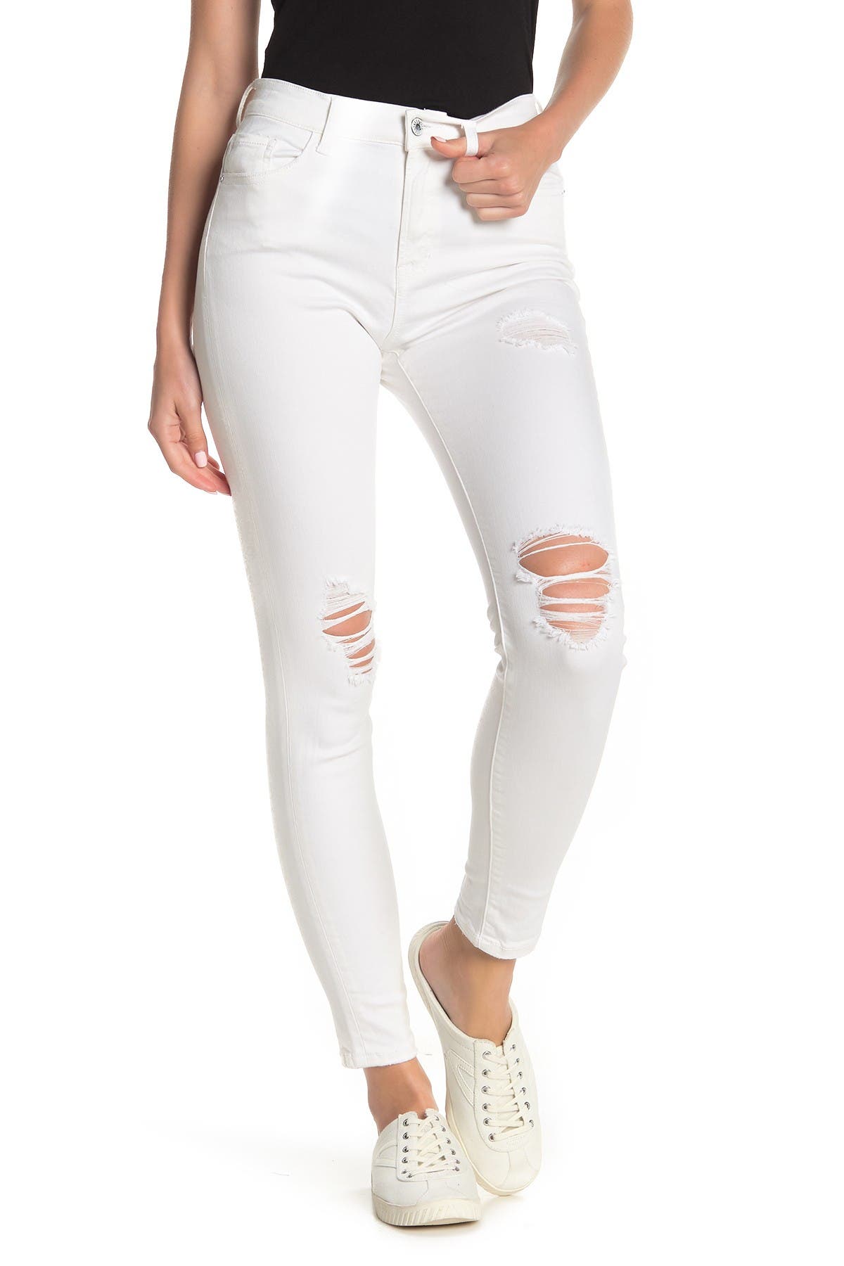 sneak peek jeans mid rise