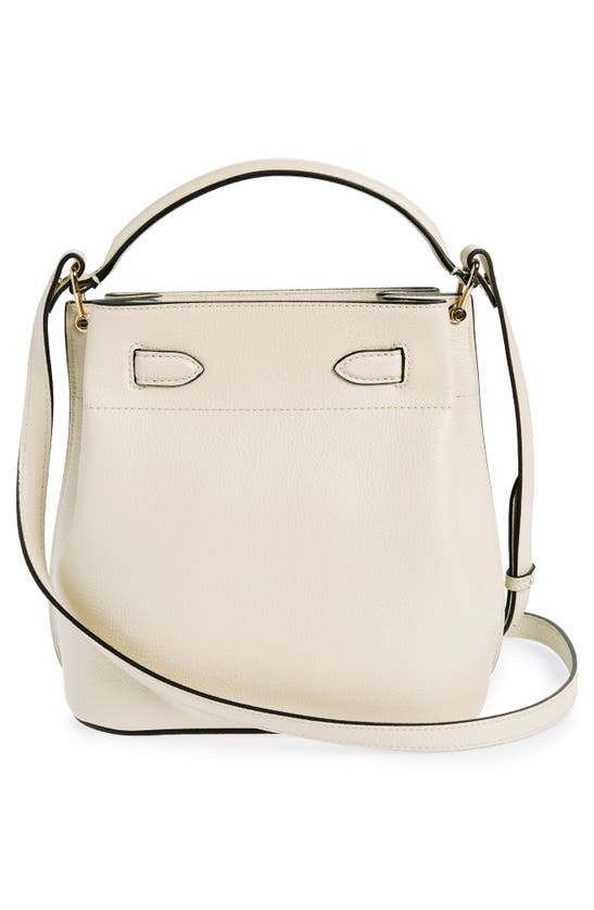 Shop Mulberry Islington Leather Bucket Bag In Chalk