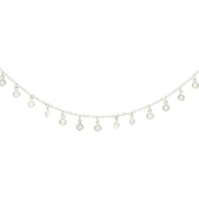 Freida Rothman Signature Bezel Drop Choker Necklace