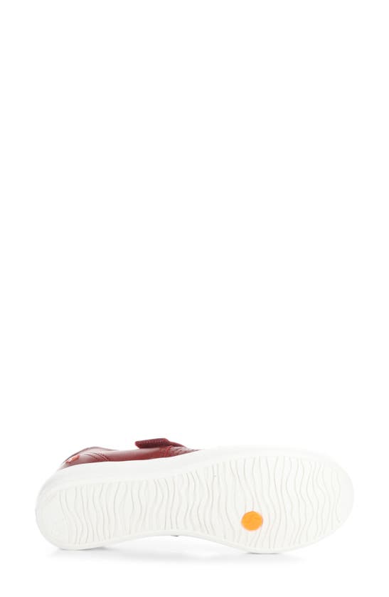 Softinos By Fly London Iglu Mary Jane Flat In Red Smooth Leather