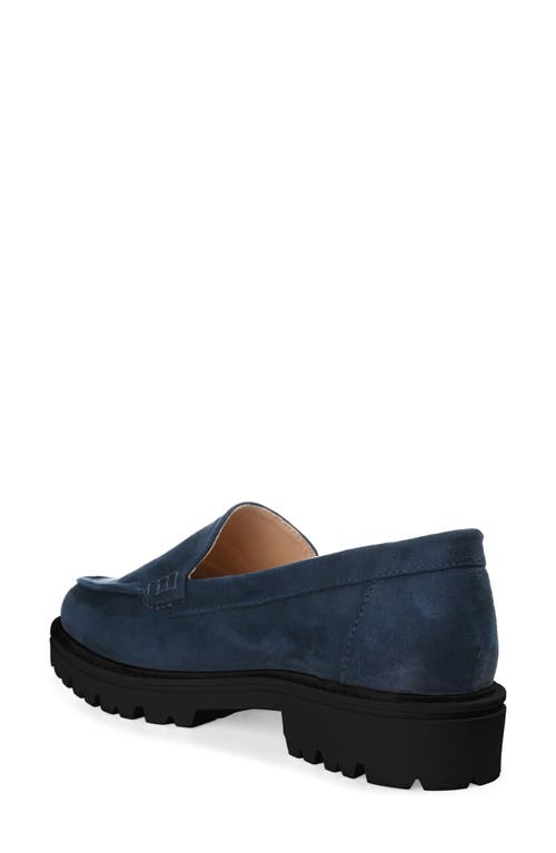 Shop Journee Collection Ericka Lug Sole Platform Loafer In Navy