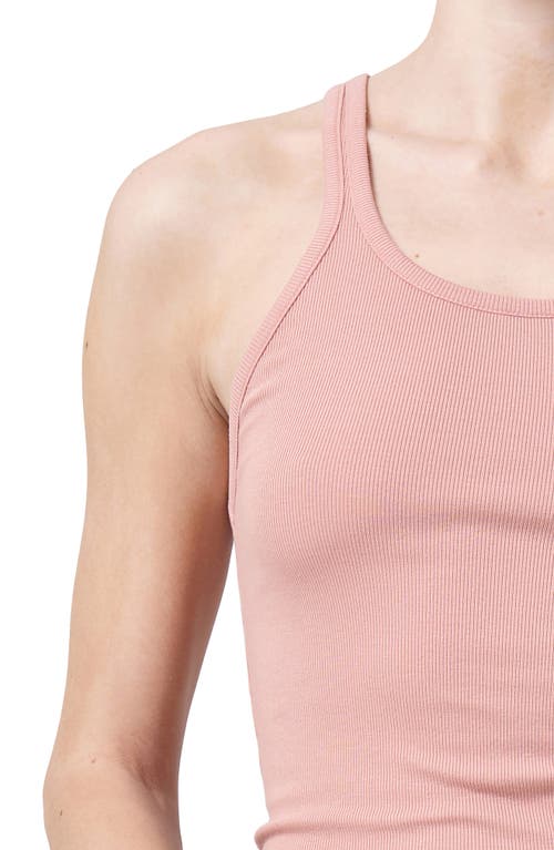 Shop Agolde Zane Rib Tank In Sherbet